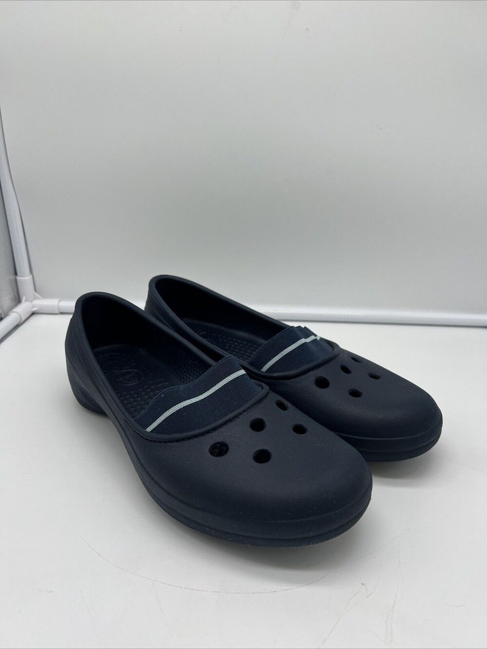 Crocs "Juneau" Flats Elastic Vamp Women’s US 7 Slip On Blue